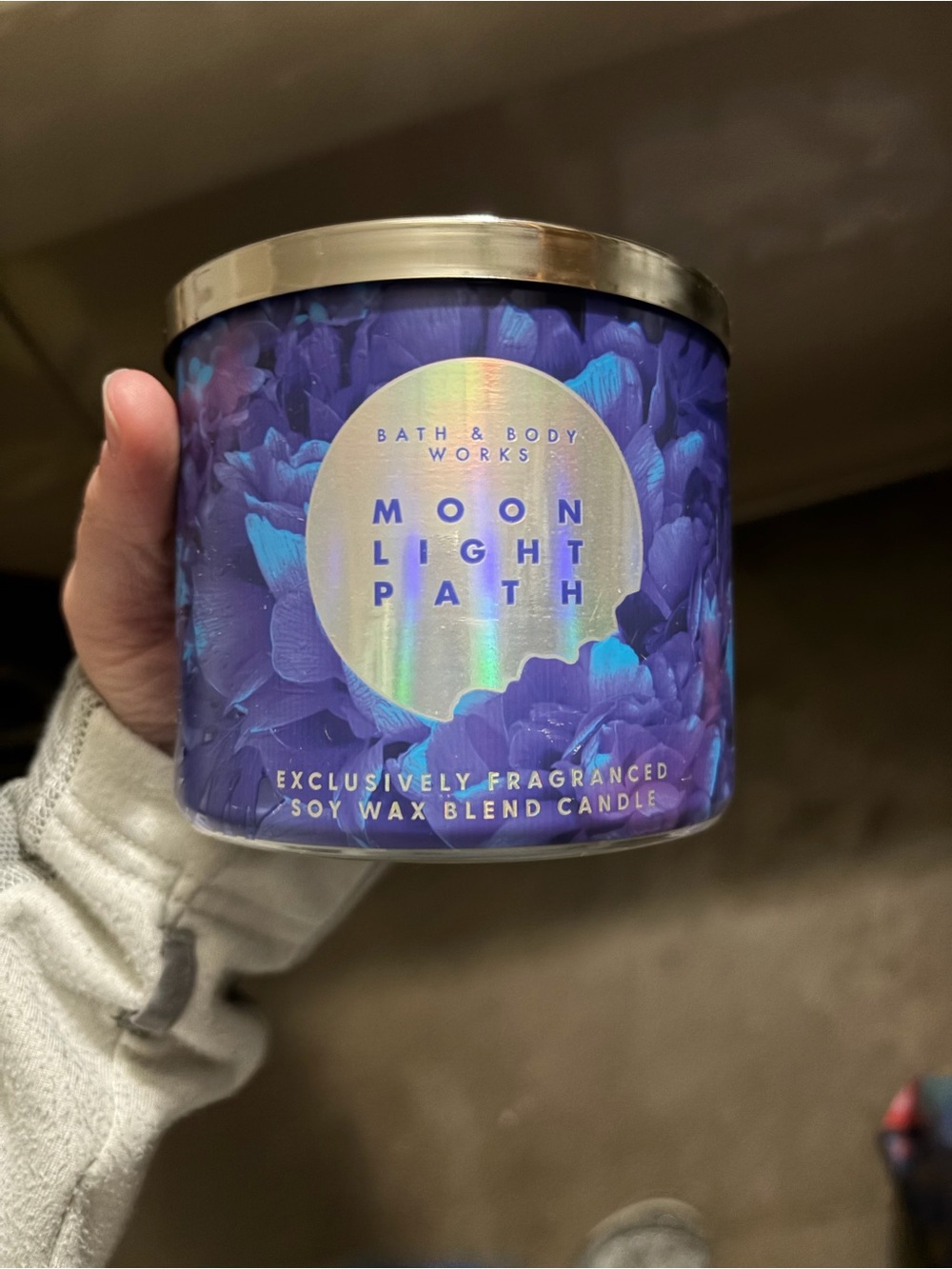 Bath & Body Works Moonlight Path Candle - Purple & Silver